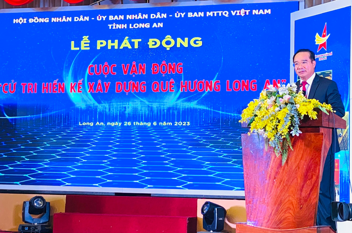 Vận động 'Cử tri hiến kế xây dựng quê hương Long An'
