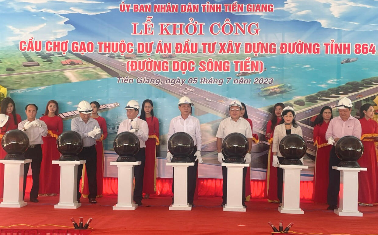 Khởi công xây dựng cầu Chợ Gạo ở Tiền Giang