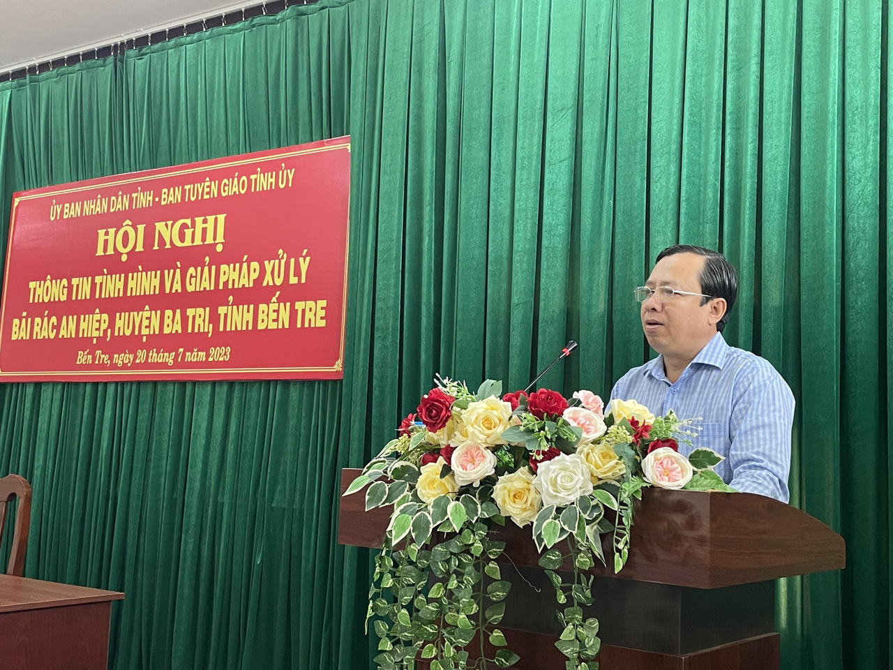 UBND tỉnh Bến Tre thông tin tình hình xử lý ô nhiễm môi trường tại bãi rác An Hiệp