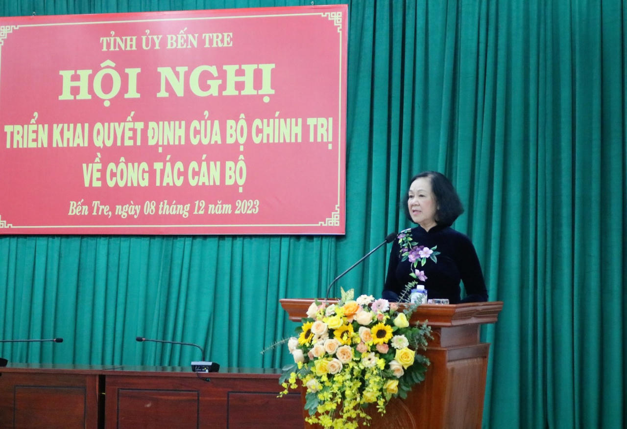 Bà Hồ Thị Hoàng Yến giữ chức Quyền Bí thư Tỉnh ủy Bến Tre