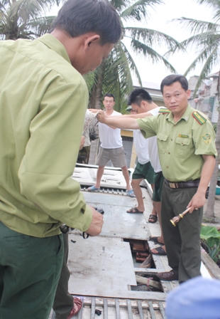 Vận chuyển gỗ quý trái phép còn định “ăn vạ” kiểm lâm