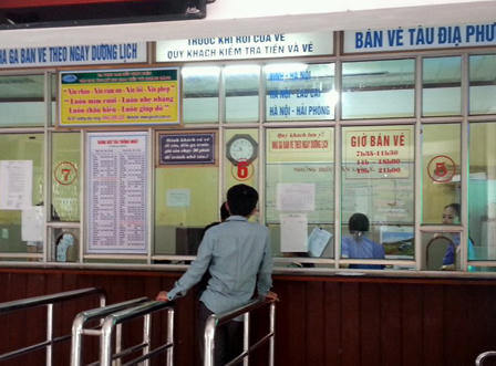 Mất trộm tiền vé một quầy Ga Vinh 