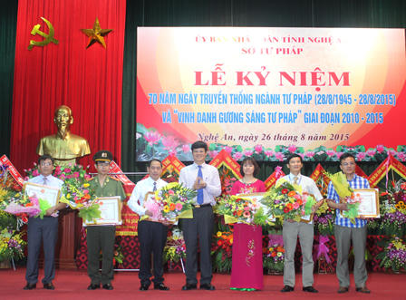 Tư pháp Nghệ An 70 năm phấn đấu, xây dựng và trưởng thành
