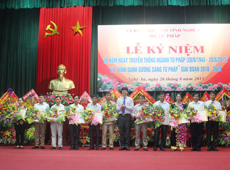 Tư pháp Nghệ An 70 năm phấn đấu, xây dựng và trưởng thành