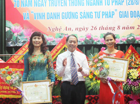 Tư pháp Nghệ An 70 năm phấn đấu, xây dựng và trưởng thành