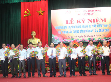 Tư pháp Nghệ An 70 năm phấn đấu, xây dựng và trưởng thành