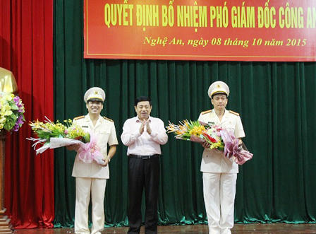 Nghệ An bổ nhiệm hai phó giám đốc công an tỉnh