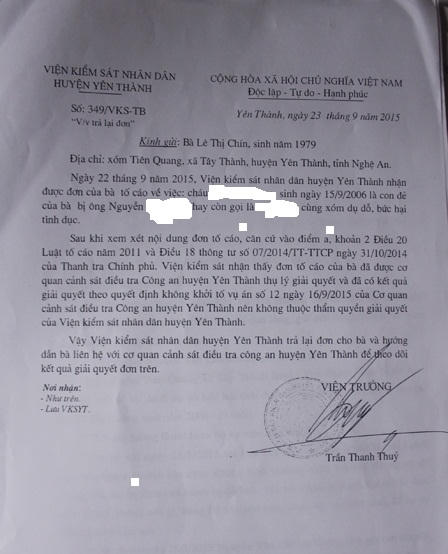 Cụ ông U90 bị tố làm hại bé gái 9 tuổi