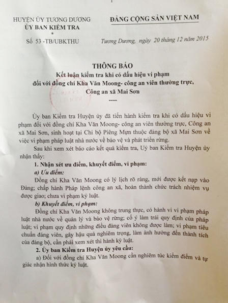 Công an viên phá rừng đầu nguồn làm nhà