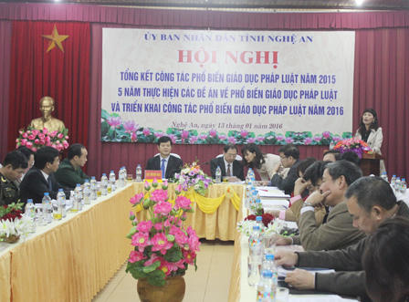 Nghệ An: Tổng kết 5 năm thực hiện các đề án PBGDPL