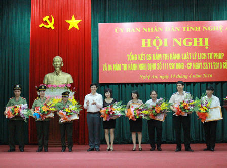 Nghệ An  5 năm cấp hơn 43.000 thông tin lý lịch tư pháp