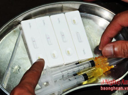 Thấy chất cấm trong mẫu thử nhanh tại lò mổ lớn nhất Bắc Trung bộ