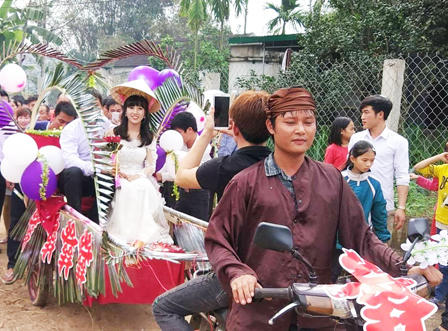 Những màn rước dâu độc lạ tại Nghệ An đầu xuân