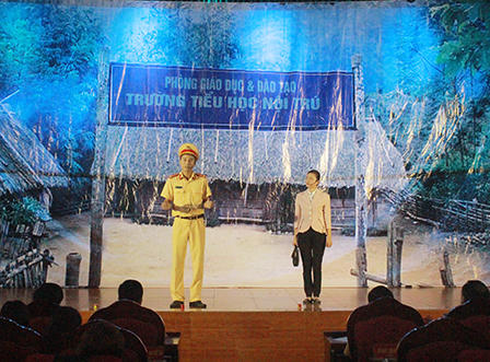 Sôi nổi hội thi thanh niên với An toàn giao thông tại Vinh