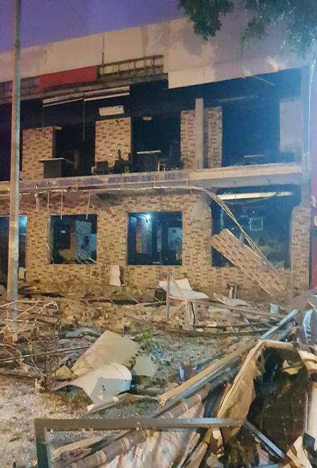 Nổ lớn tại một nhà hàng lúc rạng sáng rung lắc một góc thành phố, người dân náo loạn