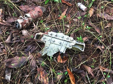 Hiện trường nơi xảy ra vụ rơi máy bay SU22 hai phi công hy sinh