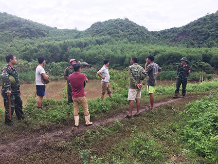 Hiện trường nơi xảy ra vụ rơi máy bay SU22 hai phi công hy sinh