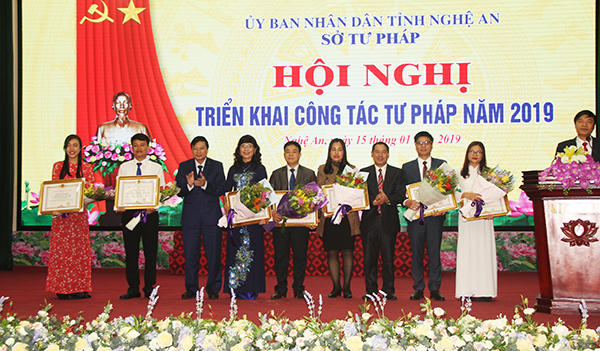 Tư pháp Nghệ An triển khai công tác năm 2019