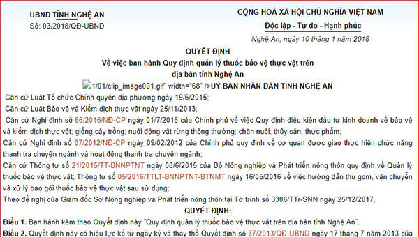 Nghệ An xử lý loạt văn bản bị Bộ Tư pháp 'tuýt còi'