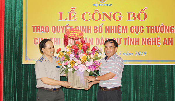 Cục THADS Nghệ An có tân Cục trưởng