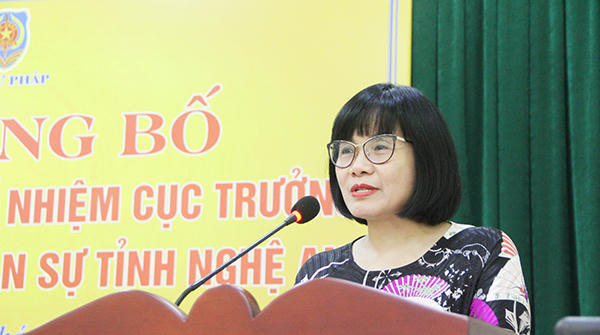 Cục THADS Nghệ An có tân Cục trưởng