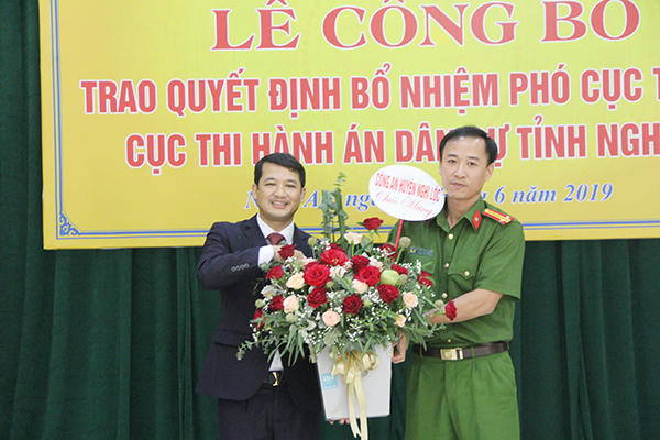 Bổ nhiệm Phó Cục trưởng Cục THADS Nghệ An