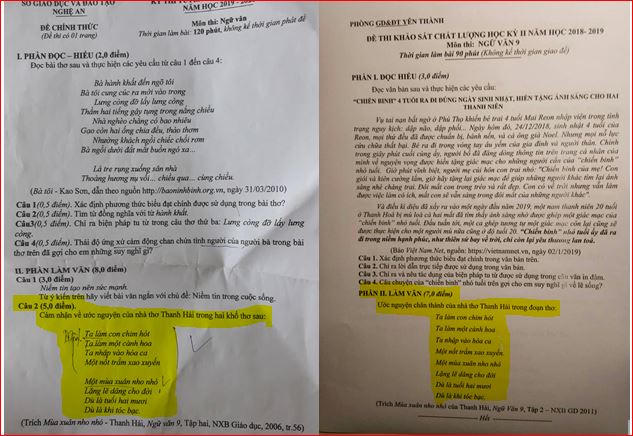 Sở GD&ĐT Nghệ An trấn an việc 'trùng' đề Văn vào lớp 10