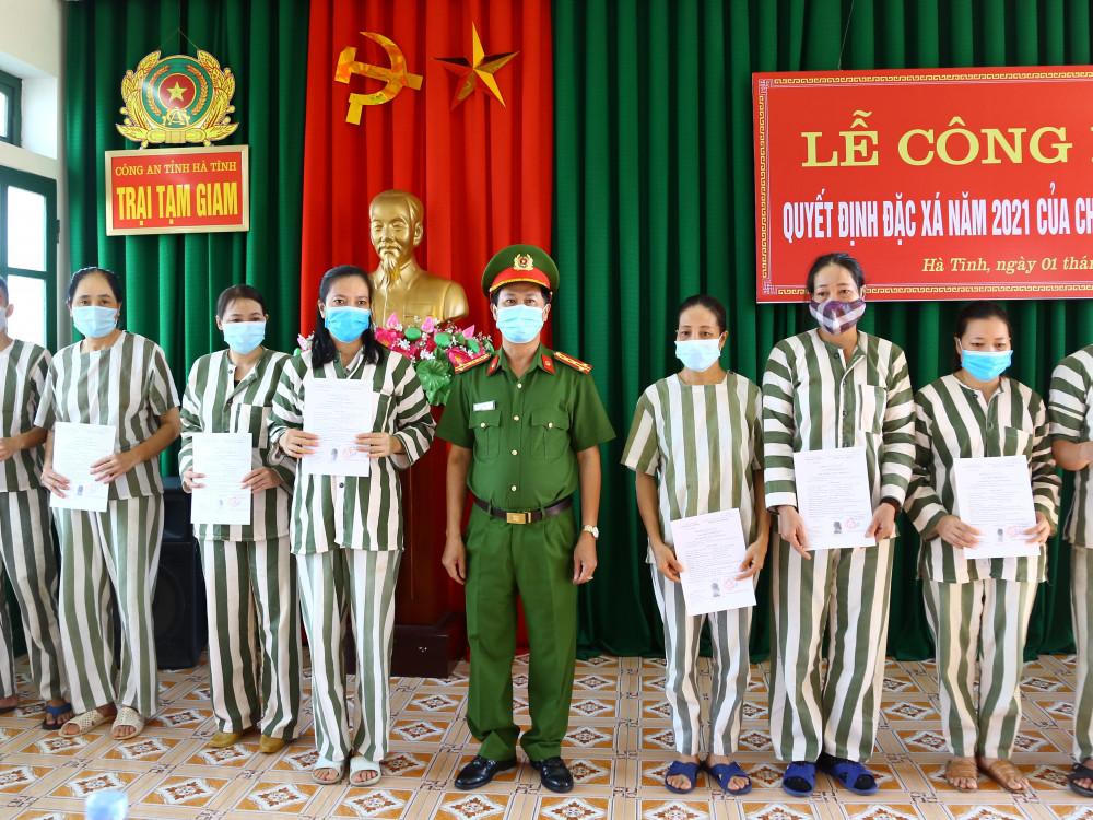 49 phạm nhân đang thụ án tại Hà Tĩnh được đặc xá 