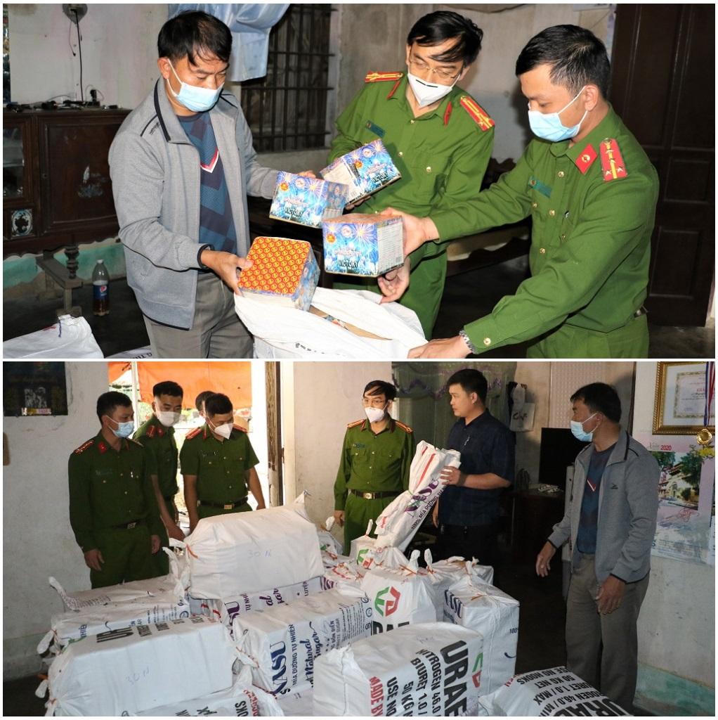 Bắt 4 đối tượng cố thủ trên xe ô tô buôn bán 2 tấn pháo nổ