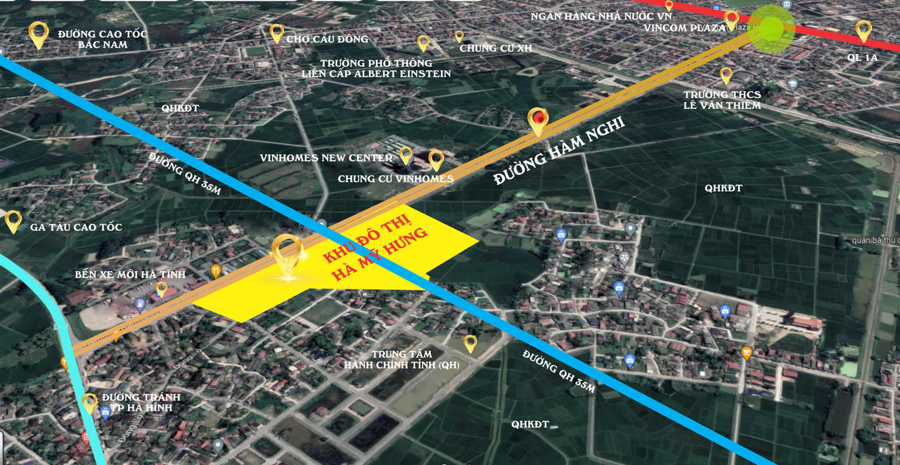 'Soi tiến độ' của dự án nằm trong vùng phát triển trọng điểm của TP Hà Tĩnh