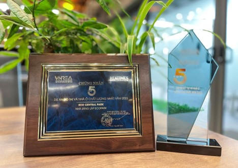 Dự án mật độ 100 cây xanh/người tại Nghệ An dành giải thưởng Khu đô thị và nhà ở chất lượng nhất năm