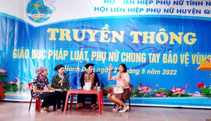 Hành trình nâng cao quyền năng phụ nữ và trẻ em trong Dự án 8 tại Quế Phong
