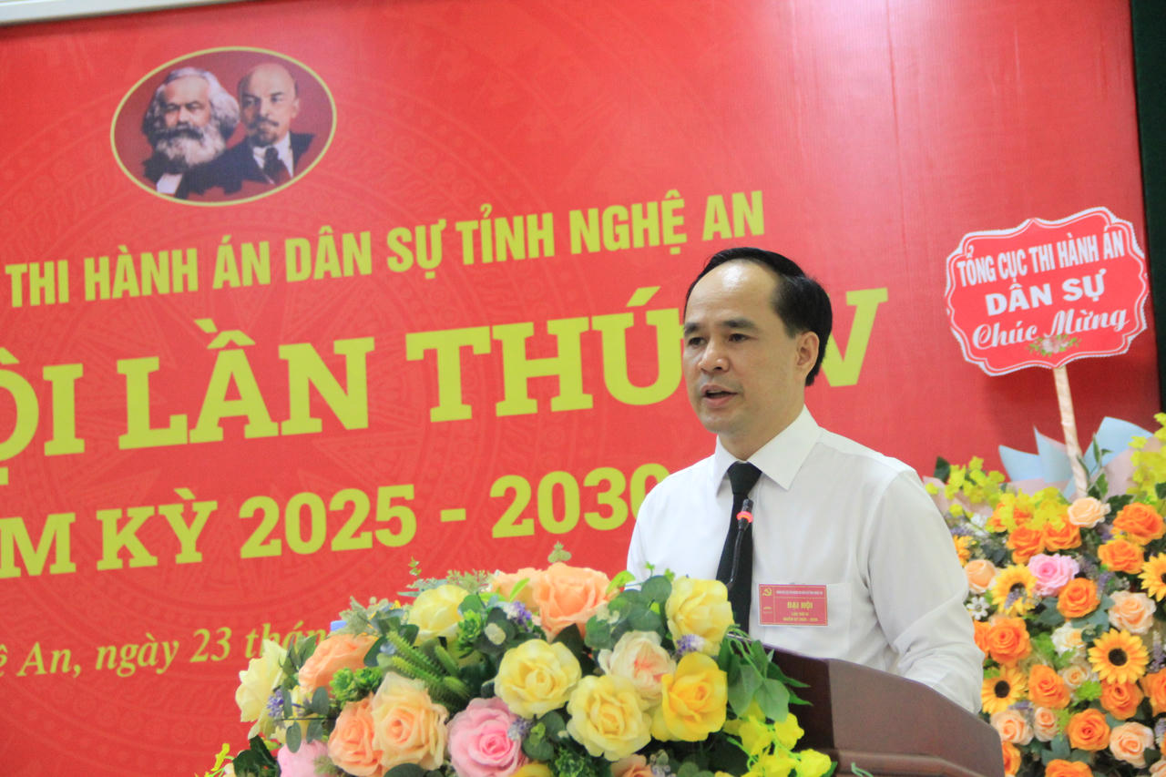 Đảng bộ Cục THADS Nghệ An: Bản lĩnh, đổi mới, quyết tâm vì mục tiêu chính trị nhiệm kỳ mới