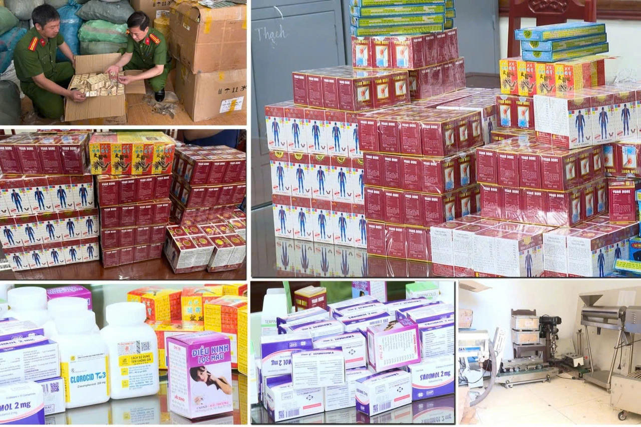 "Vạch mặt" những loại thuốc bị thu giữ trong đường dây sản xuất thuốc giả "khủng"
