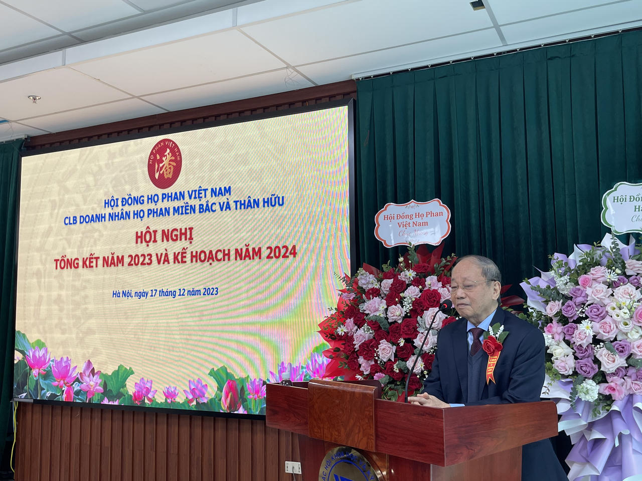 Lễ Công bố Quyết định Chuẩn y thành lập Câu lạc bộ Doanh nhân Họ Phan Miền Bắc