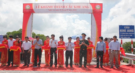 Khánh thành cầu Khe Ang, nơi xảy ra vụ trôi xe 5 người thiệt mạng
