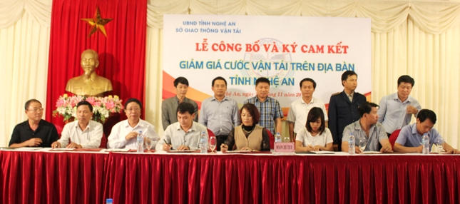 Nghệ An chủ động giảm giá cước vận tải