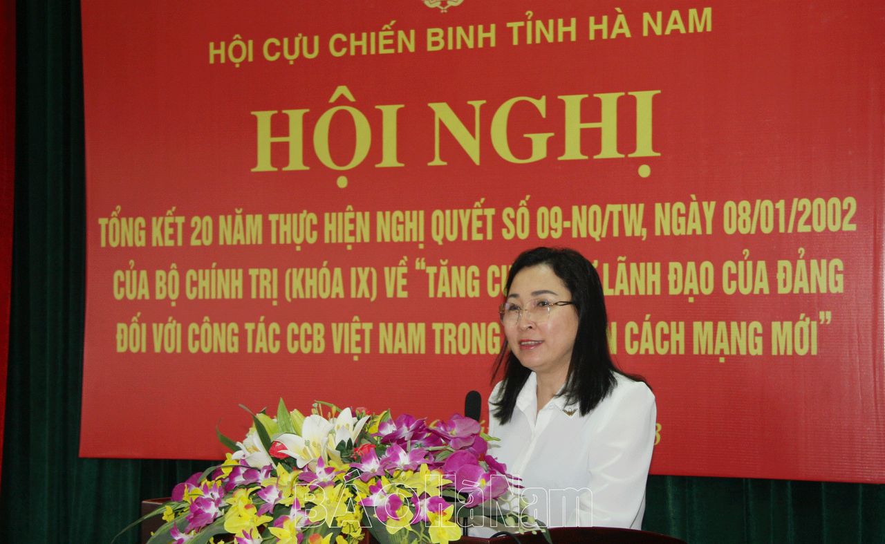 Hội Cựu chiến binh Hà Nam tổng kết 20 năm thực hiện Nghị quyết 09