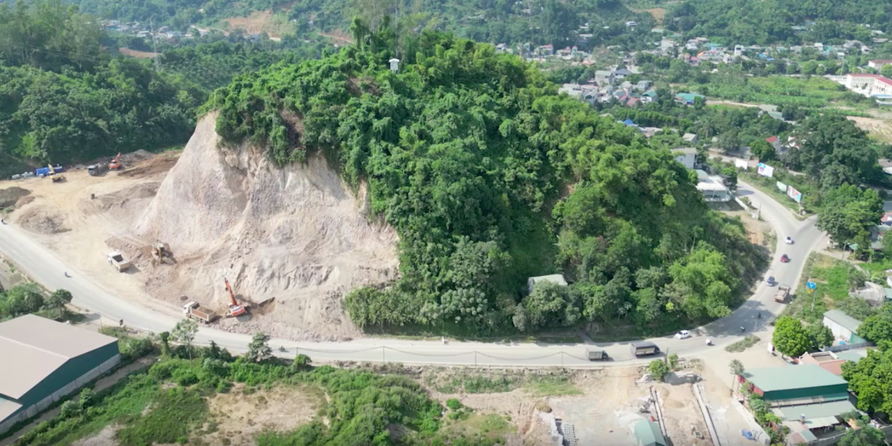 Cấm đường theo giờ để phục vụ thi công nổ mìn phá đá tại dốc Cun