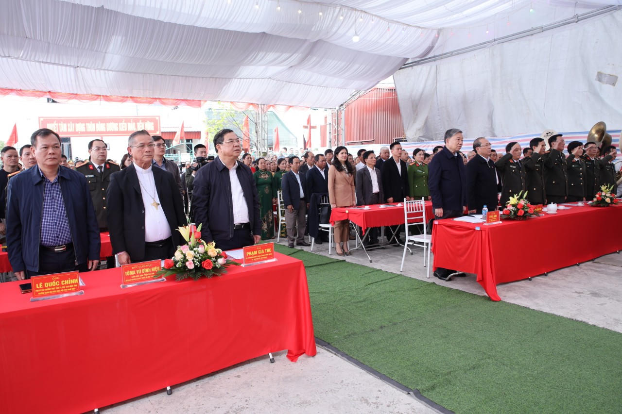 Đại tướng Tô Lâm, Bộ trưởng Bộ Công an dự Ngày hội Đại đoàn kết toàn dân tộc tại Nam Định