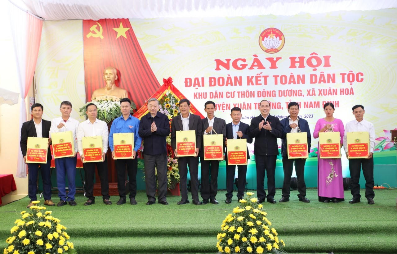 Đại tướng Tô Lâm, Bộ trưởng Bộ Công an dự Ngày hội Đại đoàn kết toàn dân tộc tại Nam Định
