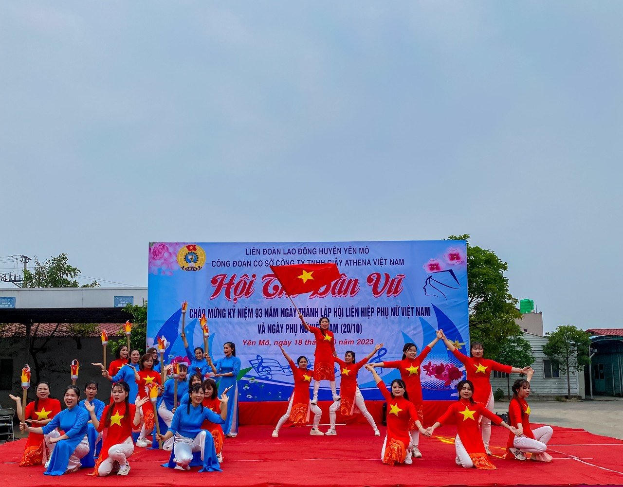 Công ty TNHH giày Athena Việt Nam nỗ lực chăm lo đời sống, đảm bảo quyền lợi cho người lao động