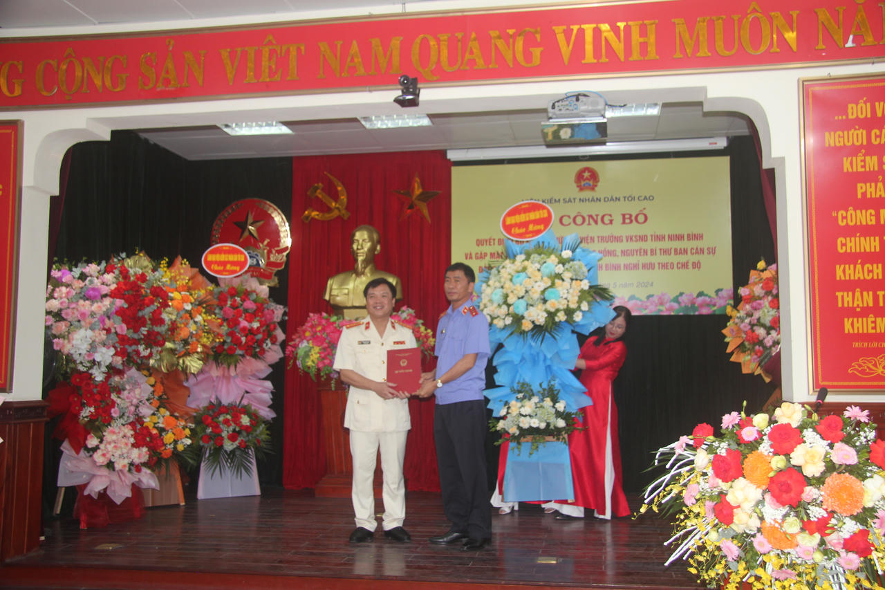 Ông Phạm Ngọc Cảnh giữ chức Viện trưởng Viện kiểm sát nhân dân tỉnh Ninh Bình