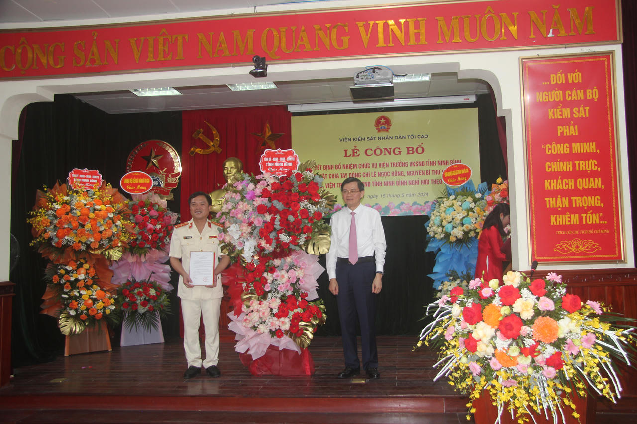 Ông Phạm Ngọc Cảnh giữ chức Viện trưởng Viện kiểm sát nhân dân tỉnh Ninh Bình