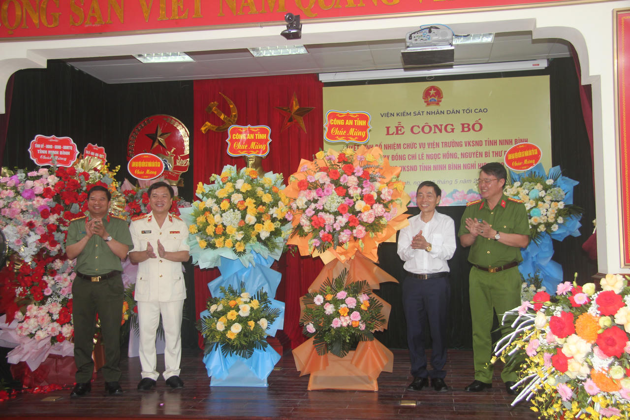 Ông Phạm Ngọc Cảnh giữ chức Viện trưởng Viện kiểm sát nhân dân tỉnh Ninh Bình