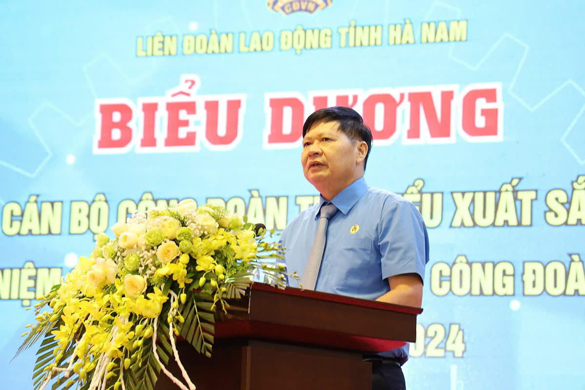 Biểu dương cán bộ công đoàn tiêu biểu ở Hà Nam