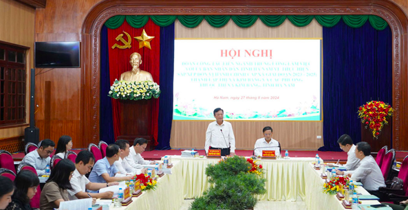 Đoàn công tác Bộ nội vụ và liên ngành Trung ương làm việc tại tỉnh Hà Nam