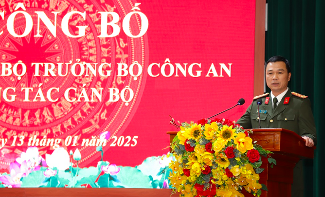 Hà Nam: Bổ nhiệm Phó Giám đốc Công an Tỉnh