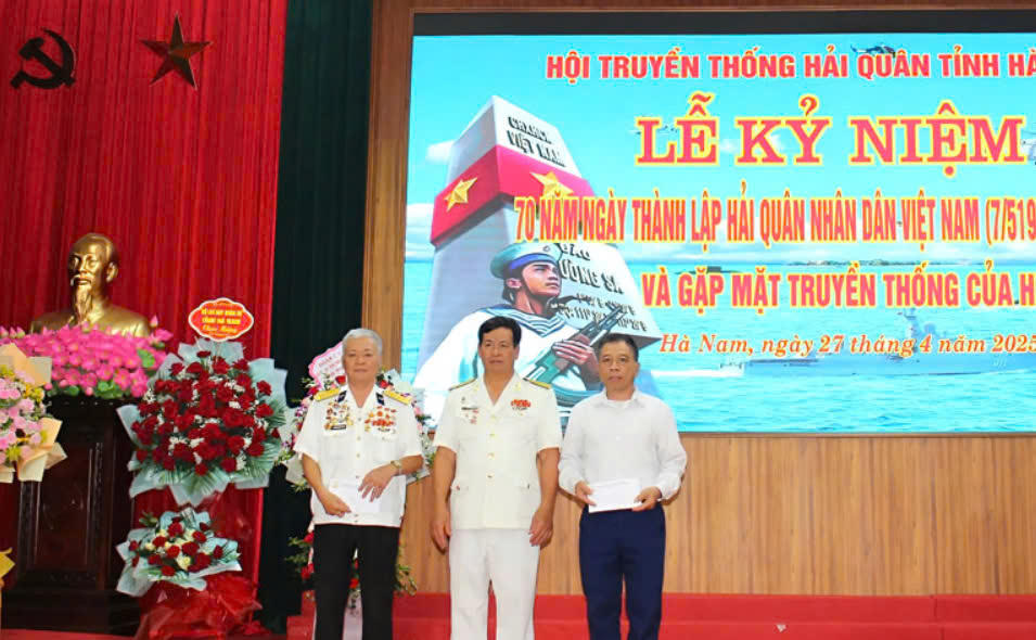 Hà Nam tổ chức Lễ kỷ niệm 70 năm Ngày thành lập Hải quân nhân dân Việt Nam