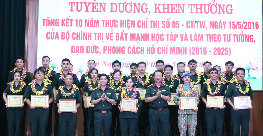 Đảng ủy Quân sự tỉnh Hà Nam tổng kết 10 năm thực hiện Chỉ thị số 05 của Bộ Chính trị